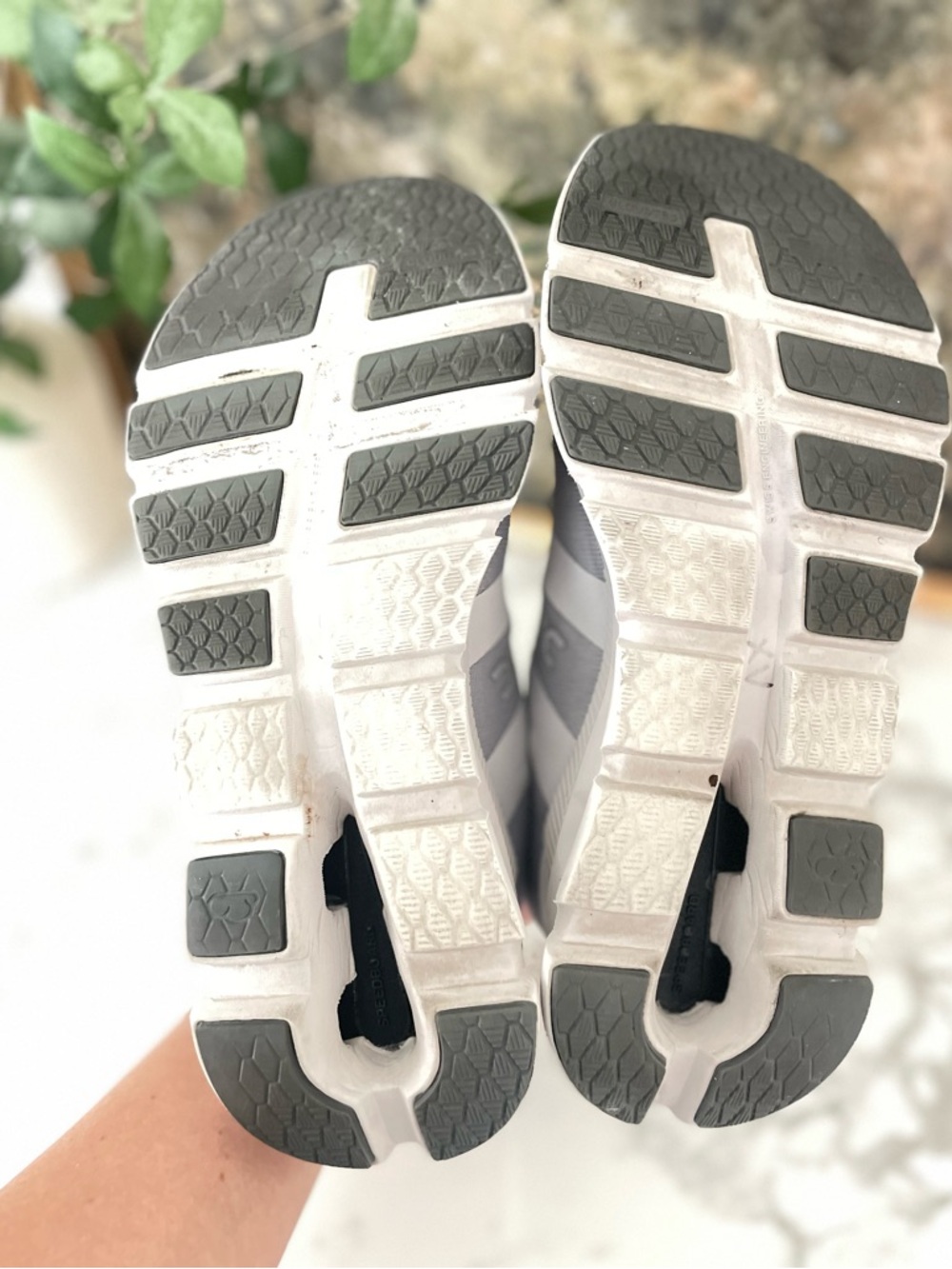 On Cloudrunner Running Shoes Womens Size 8 White & Gray Comfort Walking - Picture 5 of 8